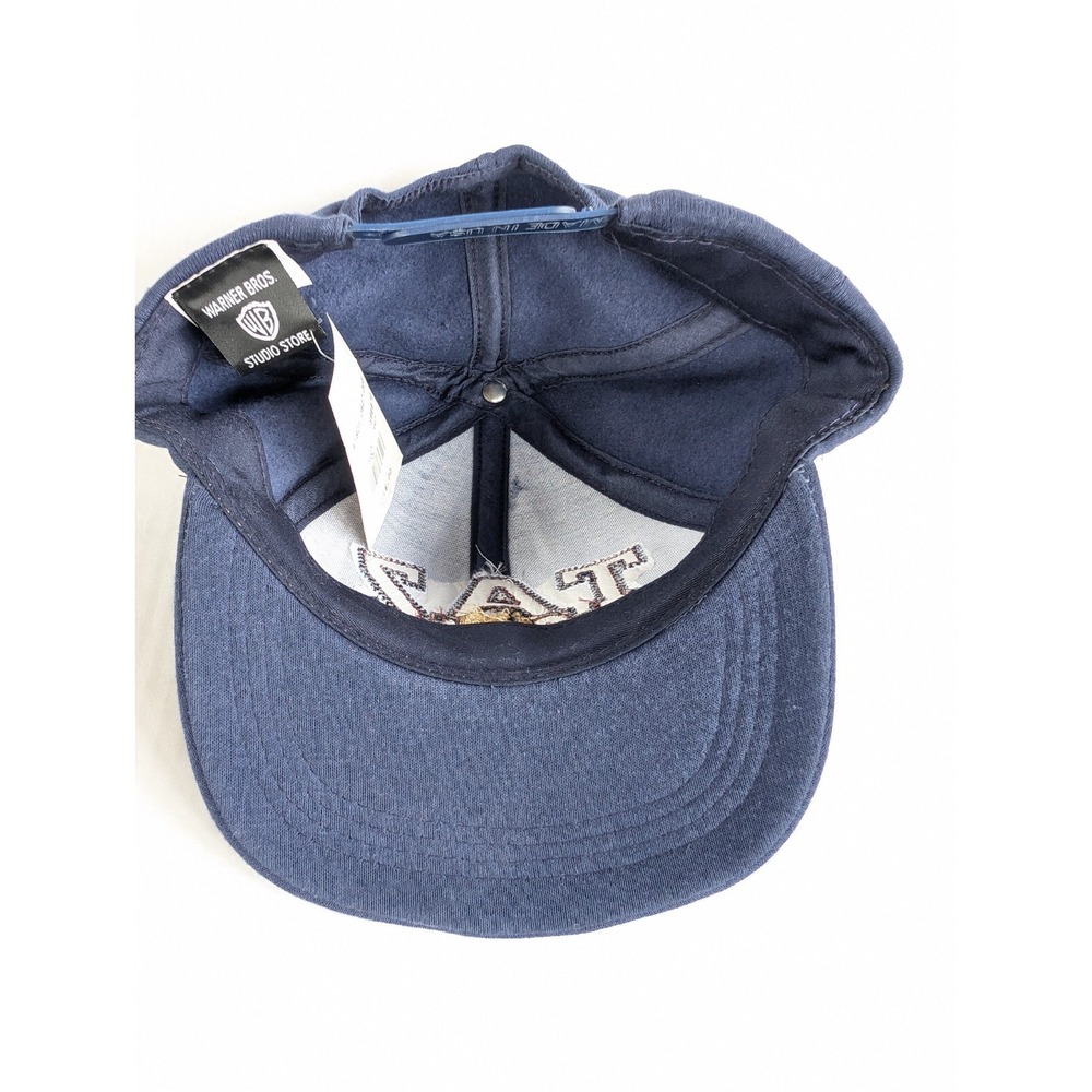Vintage Taz Looney Tunes Hat NWT Tasmanian Devil Warner Bros Snapback Blue - Picture 6 of 8